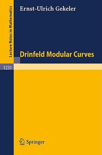 drinfeld modular curves (en Inglés)
