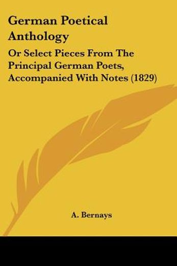german poetical anthology: or select pie