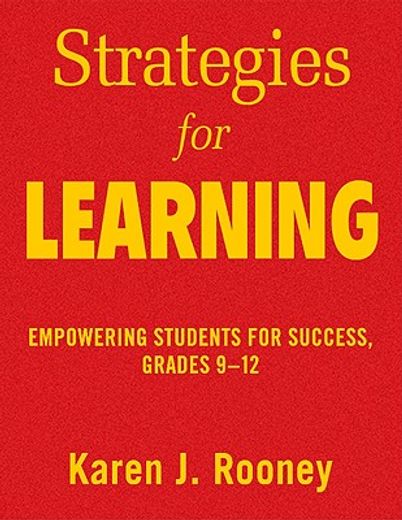 strategies for learning,empowering students for success, grades 6-12