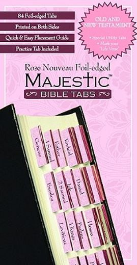 majestic rose nouveau foil-edged bible tabs