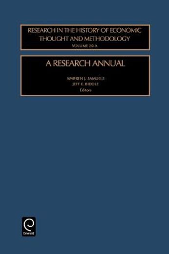 research in the history of economic thought and methodology,a research annual
