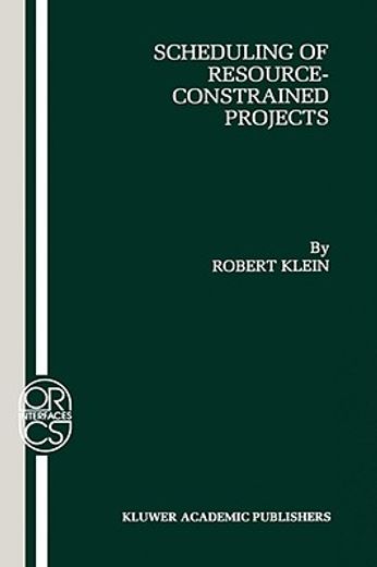 scheduling of resource-constrained projects (en Inglés)