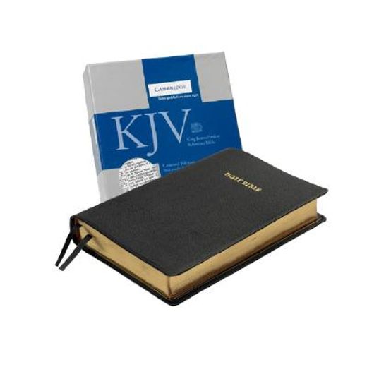 holy bible,king james version, black, goatskin leather, concord reference edition (en Inglés)
