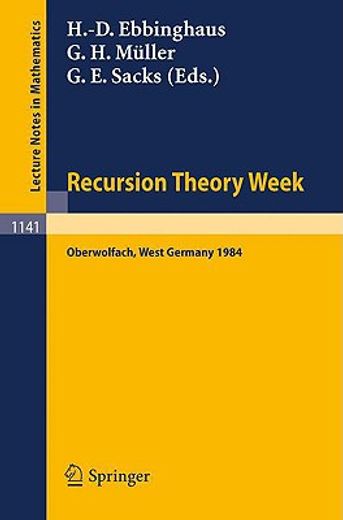 recursion theory week (en Inglés)