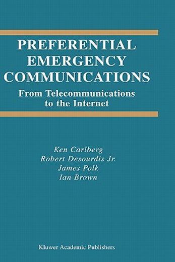 preferential emergency communications (en Inglés)