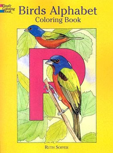 birds alphabet: coloring book