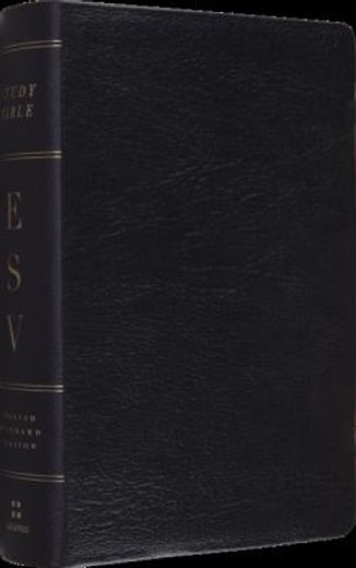 holy bible,english standard version personal size genuine leather black (en Inglés)