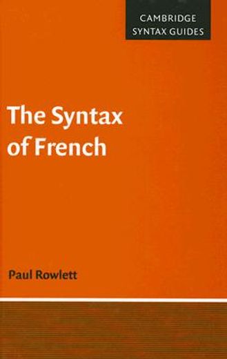 the syntax of french