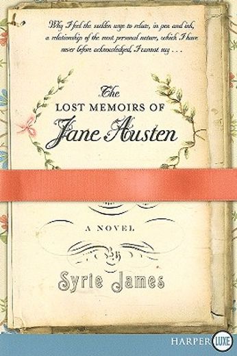 the lost memoirs of jane austen (en Inglés)