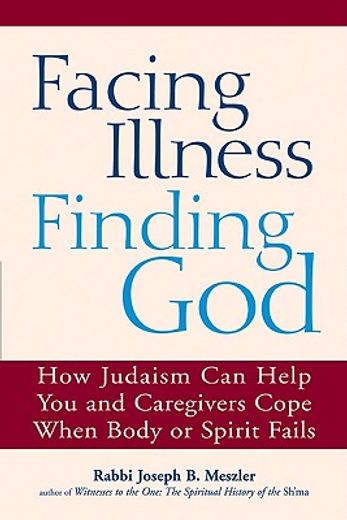 facing illness, finding god,how judaism can help you and caregivers cope when body or spirit fails