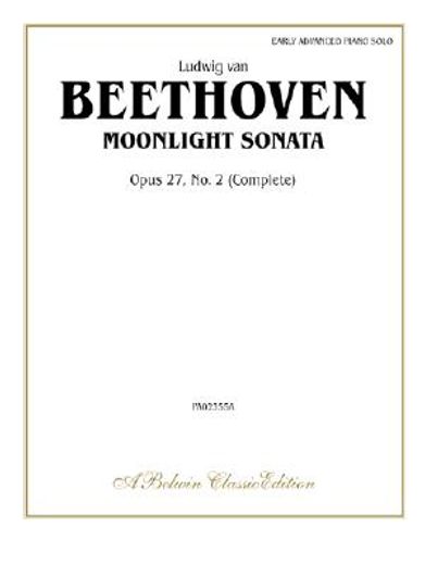 moonlight sonata,complete - piano solo (en Inglés)