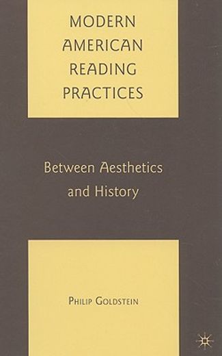modern american reading practices,between aesthetics and history