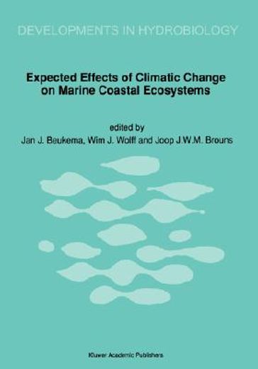 expected effects of climatic change on marine coastal ecosystems (in English)