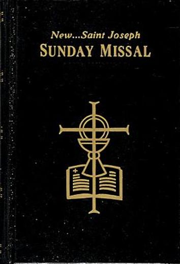 the new saint joseph sunday missal & hymnal/black/no. 820/22-b
