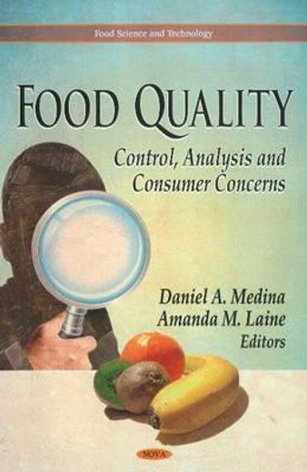food quality,control, analysis and consumer concerns