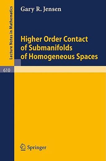 higher order contact of submanifolds of homogeneous spaces (en Inglés)