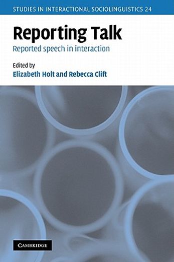 Reporting Talk Paperback (Studies in Interactional Sociolinguistics) (en Inglés)