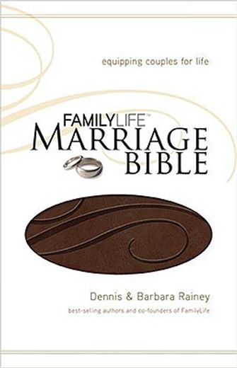 familylife marriage bible,new king james version, equipping couples for life, dark brown leathersoft, devotional, personal cou (en Inglés)