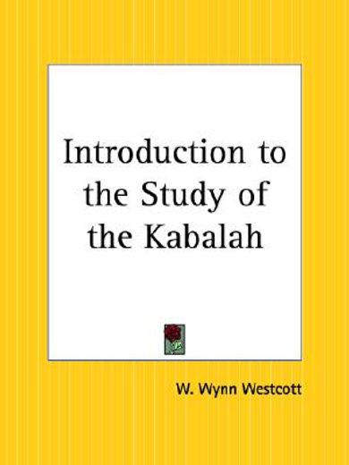 an introduction to the study of the kabalah,with eight diagrams
