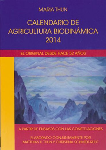 2014 calendario de agricultura biodinamica (in Spanish)