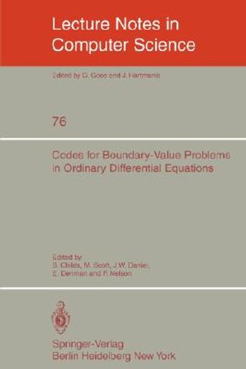 codes for boundary-value problems in ordinary differential equations (en Inglés)