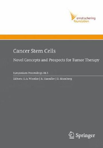 cancer stem cells,novel concepts and prospects for tumor therapy