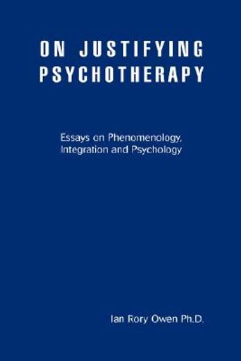 on justifying psychotherapy