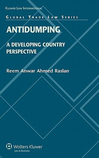 antidumping,a developing world perspective