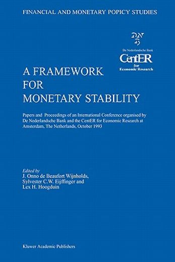 a framework for monetary stability (en Inglés)