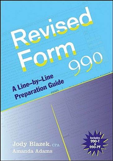 revised form 990,a line-by-line preparation guide