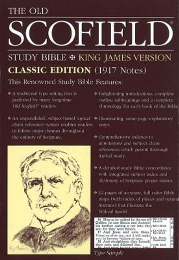 The Old Scofield Study Bible, KJV, Classic Edition (Thumb-Indexed, Navy Bonded Leather) (in English)