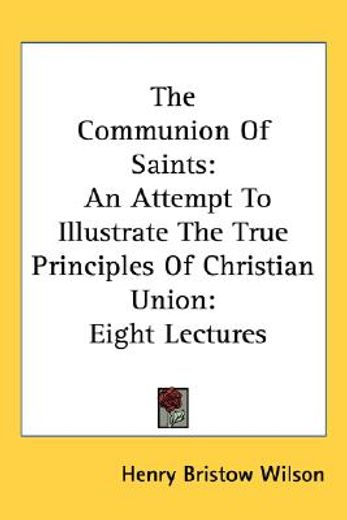 the communion of saints: an attempt to i