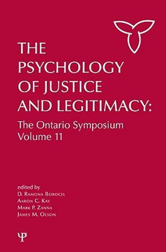 The Psychology of Justice and Legitimacy (en Inglés)
