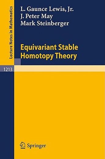 equivariant stable homotopy theory (en Inglés)
