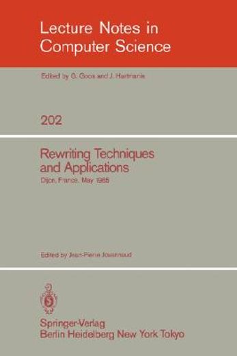 rewriting techniques and applications (en Inglés)