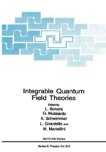 integrable quantum field theories (en Inglés)