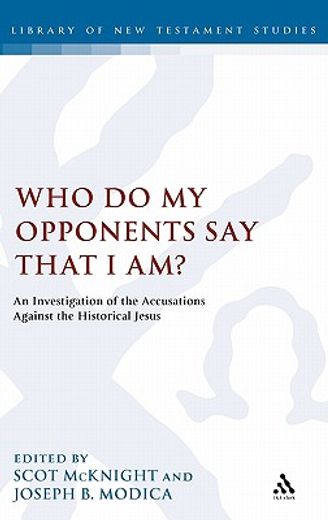 who do my opponents say that i am?,an investigation of the accusations against jesus