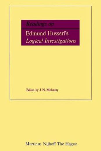 readings on edmund husserl`s logical investigations