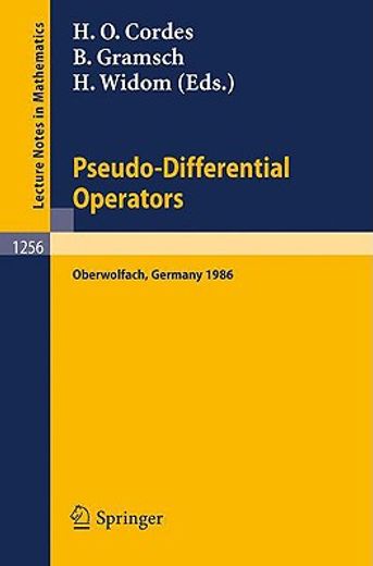 pseudo-differential operators (in English)
