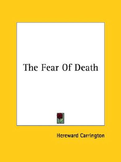 the fear of death