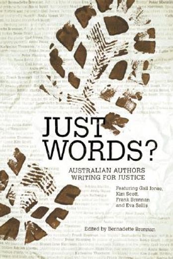 just words?,australian authors writing for justice