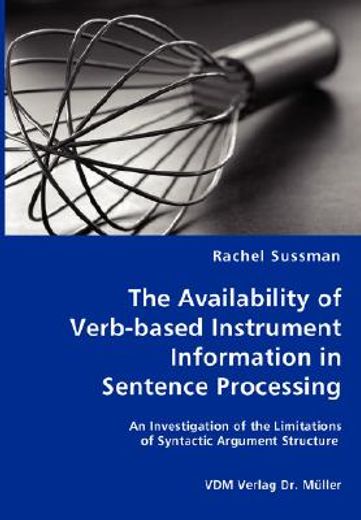 availability of verb-based instrument information in sentence processing