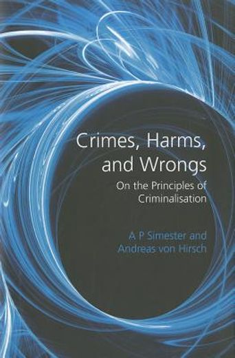 crimes, harms, and wrongs,on the principles of criminalisation