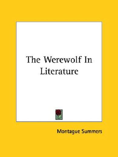 the werewolf in literature