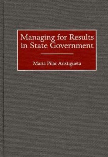 managing for results in state government