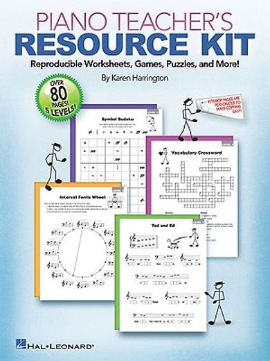 Piano Teacher's Resource Kit: Reproducible Worksheets, Games, Puzzles, and More! (en Inglés)