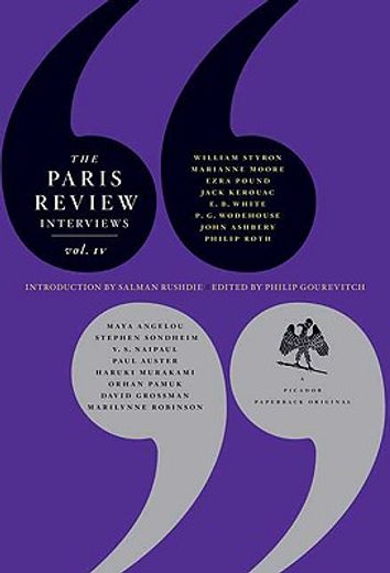 the paris review interviews iv (in English)