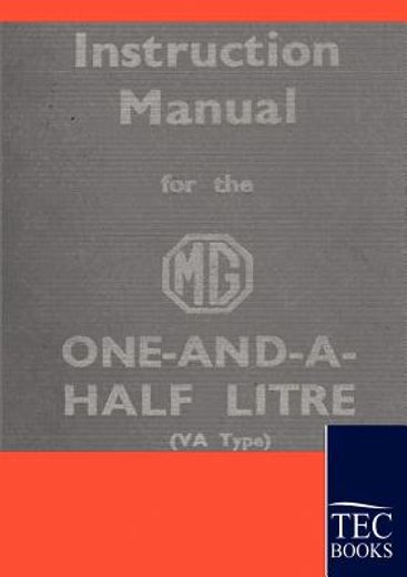 instruction manual for the mg 1,5 litre