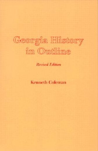 georgia history in outline