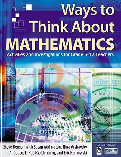ways to think about math,professional development for math teachers, grades 6-12